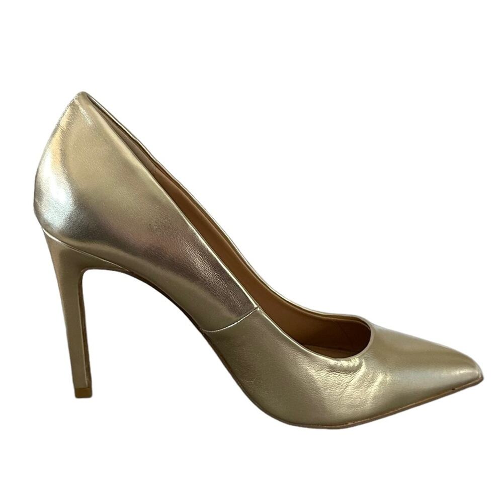 Madison‎ Pump gold Metallic size size 9.5 4” heels stilettos new never worn - Picture 2 of 9
